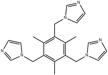 1,3,5-tris(N-imidazolylmethyl)-2,4,6-trimethylbenzene 结构式
