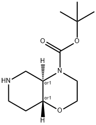 REL-叔丁基(4AR,8AR)-八氢-4H-吡啶并[4,3-B][1,4]噁嗪-4-羧酸酯, 2206606-10-0, 结构式