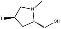 2-Pyrrolidinemethanol, 4-fluoro-1-methyl-, (2S,4R)- Structure