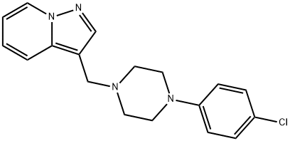 3-[[4-(4-chlorophenyl)piperazin-1-yl]methyl]pyrazolo[1,5-a]pyridine, 221470-50-4, 结构式