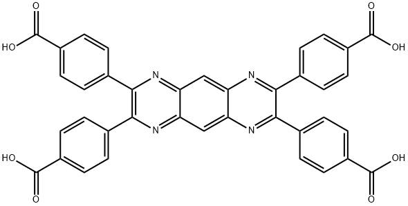 4,4,4",4"-(吡嗪[2,3-G]喹喔啉-2,3,7,8-四基)四苯甲酸, 2216715-50-1, 结构式