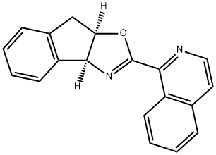 8H-Indeno[1,2-d]oxazole, 3a,8a-dihydro-2-(1-isoquinolinyl)-, (3aS,8aR)- Struktur