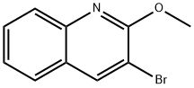 3-ブロモ-2-メトキシキノリン 化学構造式