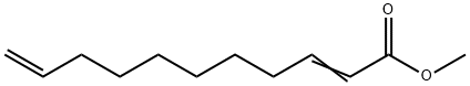 2,10-Undecadienoic acid methyl ester, 222530-19-0, 结构式