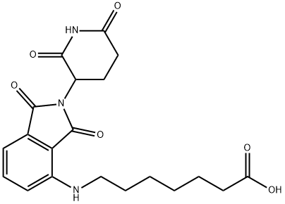 Heptanoic acid, 7-[[2-(2,6-dioxo-3-piperidinyl)-2,3-dihydro-1,3-dioxo-1H-isoindol-4-yl]amino]-, 2225940-50-9, 结构式