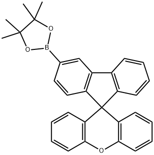 Spiro[9H-fluorene-9,9'-[9H]xanthene], 3-(4,4,5,5-tetramethyl-1,3,2-dioxaborolan-2-yl)- Structure