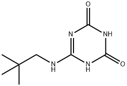 1,3,5-Triazine-2,4(1H,3H)-dione, 6-[(2,2-dimethylpropyl)amino]- 结构式