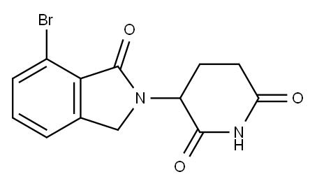 3-(7-bromo-1-oxoisoindolin-2-yl)piperidine-2,6-dione Structure