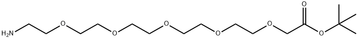 氨基-五聚乙二醇-乙酸叔丁酯 结构式