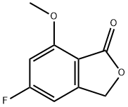 5-氟-7-甲氧基异苯并呋喃-1(3H)-酮 结构式