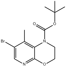 tert-butyl 7-bromo-8-methyl-2,3-dihydropyrido[2,3-b][1,4]oxazine-1-carboxylate Structure