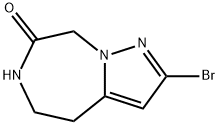 2-Bromo-4,5,6,8-tetrahydropyrazolo[1,5-d][1,4]diazepin-7-one Struktur