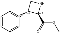 2-Azetidinecarboxylic acid, 3-phenyl-, methyl ester, (2R,3R)-rel- Structure