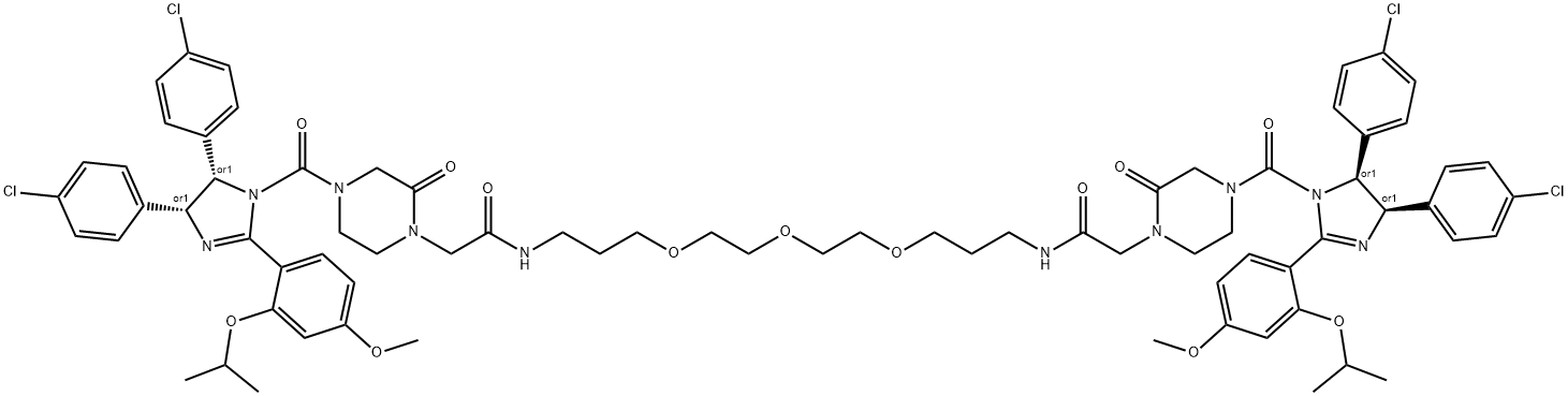 PROTAC MDM2 Degrader-1 Struktur