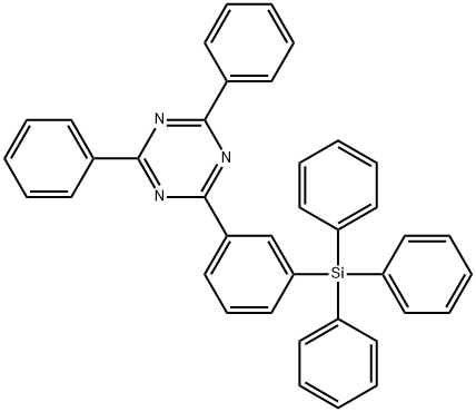 2,4-二苯基-6-(3-(三苯基硅烷基)苯基)-1,3,5-三嗪 结构式