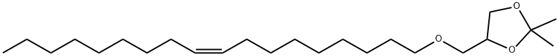 1,3-Dioxolane, 2,2-dimethyl-4-[[(9Z)-9-octadecen-1-yloxy]methyl]- Structure