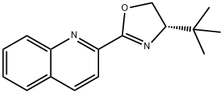2-[(4S)-4-(1,1-dimethylethyl)-4,5- dihydro-2-oxazolyl]-Quinoline Struktur