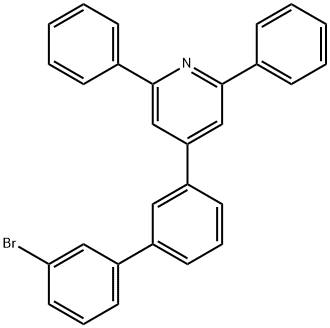 4-(3'-bromo[1,1'-biphenyl]-3-yl)-2,6-diphridine Struktur