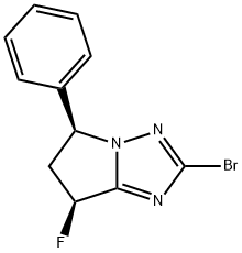 5H-Pyrrolo[1,2-b][1,2,4]triazole, 2-bromo-7-fluoro-6,7-dihydro-5-phenyl-, (5S,7S)-|(5S,7S)-2-溴-7-氟-5-苯基-6,7-二氢-5H-吡咯并[1,2-B][1,2,4]三唑