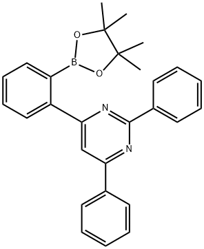 2,4-二苯基-6- [2-(4,4,5,5-四甲基-1,3,2-二氧杂硼烷-2-基)苯基]-嘧啶, 2287210-70-0, 结构式