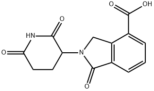 2-(2,6-二氧代-3-哌啶基)-2,3-二氢-1-氧代-1H-异吲哚-4-羧酸, 2287259-68-9, 结构式