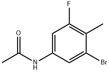 Acetamide, N-(3-bromo-5-fluoro-4-methylphenyl)- 结构式