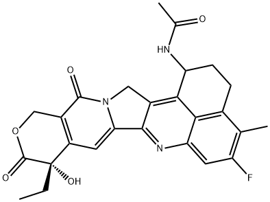 Acetamide, N-[(9S)-9-ethyl-5-fluoro-2,3,9,10,13,15-hexahydro-9-hydroxy-4-methyl-10,13-dioxo-1H,12H-benzo[de]pyrano[3',4':6,7]indolizino[1,2-b]quinolin-1-yl]-|依喜替康杂质