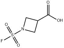 3-Azetidinecarboxylic acid, 1-(fluorosulfonyl)- Struktur