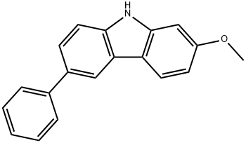 6-Phenyl-2-methoxyl-9H-carbazole Struktur