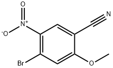 4-溴-2-甲氧基-5-硝基苄腈 结构式