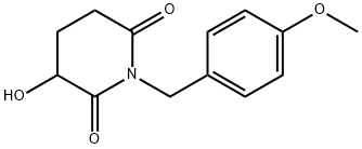 2,6-Piperidinedione, 3-hydroxy-1-[(4-methoxyphenyl)methyl]- Structure