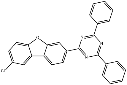 2-(8-氯二苯并[B,D]呋喃-3-基)-4,6-二苯基-1,3,5-三嗪 结构式