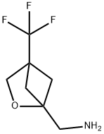 2-Oxabicyclo[2.1.1]hexane-1-methanamine, 4-(trifluoromethyl)- Struktur
