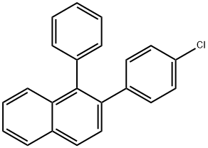 2-(4-氯苯基)-1-苯基萘 结构式