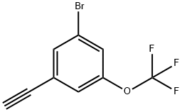 1-溴-3-乙炔基-5-(三氟甲氧基)苯, 2366994-52-5, 结构式