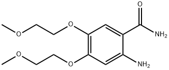 6,7-ビス(2-メトキシエトキシ)キナゾリン-4-アミン 化学構造式