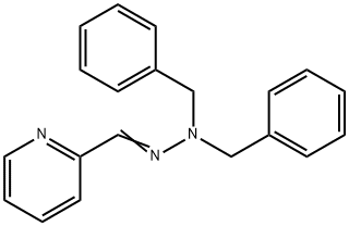 2-Pyridinecarboxaldehyde, 2,2-bis(phenylmethyl)hydrazone Structure