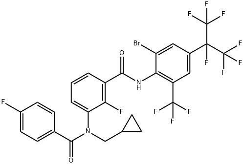 2375110-88-4 Benzamide, N-[3-[[[2-bromo-4-[1,2,2,2-tetrafluoro-1-(trifluoromethyl)ethyl]-6-(trifluoromethyl)phenyl]amino]carbonyl]-2-fluorophenyl]-N-(cyclopropylmethyl)-4-fluoro-