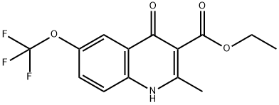 ethyl 2-methyl-4-oxo-6-(trifluoromethoxy)-1,4-dihydroquinoline-3-carboxylate Structure