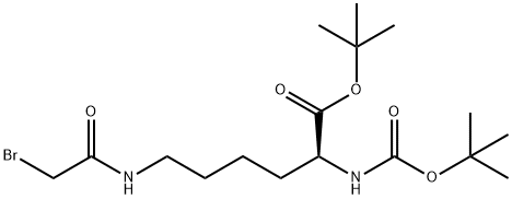 (S)-tert-butyl 6-(2-bromoacetamido)-2-((tert-butoxycarbonyl)amino)hexanoate,2376739-64-7,结构式