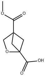 2-Oxabicyclo[2.1.1]hexane-1,4-dicarboxylic acid, 4-methyl ester Structure