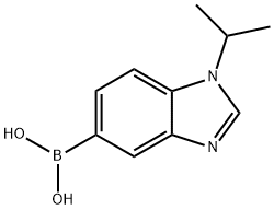 (1-Isopropyl-1,3-benzodiazol-5-yl)boronic acid Struktur
