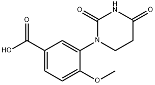 4-甲氧基-3-(四氢-2,4-二氧-1(2H)-嘧啶基)-苯甲酸 结构式