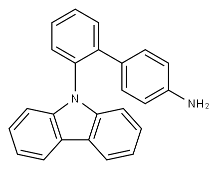 [1,1'-Biphenyl]-4-amine, 2'-(9H-carbazol-9-yl)- Structure