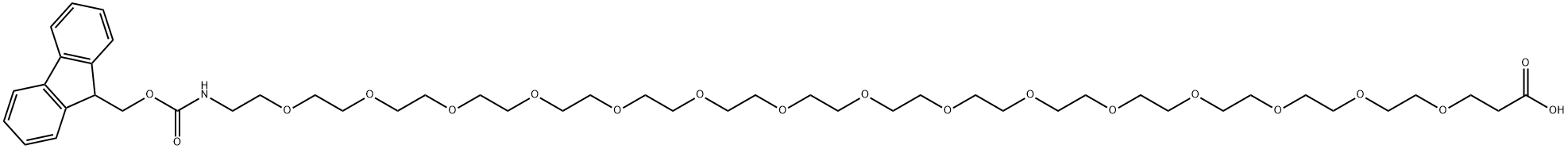 Fmoc-N-amido-PEG15-acid Structure