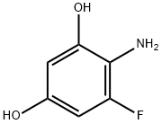 1,3-Benzenediol, 4-amino-5-fluoro- 化学構造式