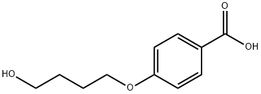 4-(ω-hydroxybutoxy)benzoic acid Structure