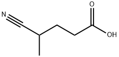 Pentanoic acid, 4-cyano- Structure