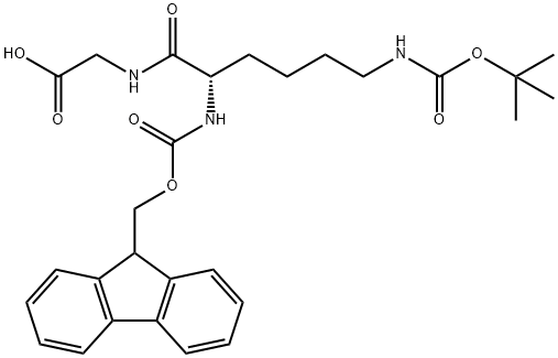 (9H-Fluoren-9-yl)MethOxy]Carbonyl Lys(Boc)-Gly-OH,239798-78-8,结构式