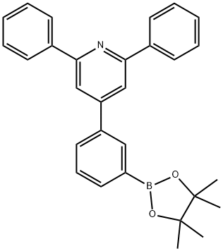 2,6-diphenyl-4-(3-(4,4,5,5-tetramethyl-1,3,2-dioxaborolan-2-yl)phenyl)pyridine, 2408429-06-9, 结构式